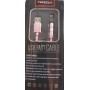 Câble Chargeur USB TREQA pour IPhone CA-8232-Rose