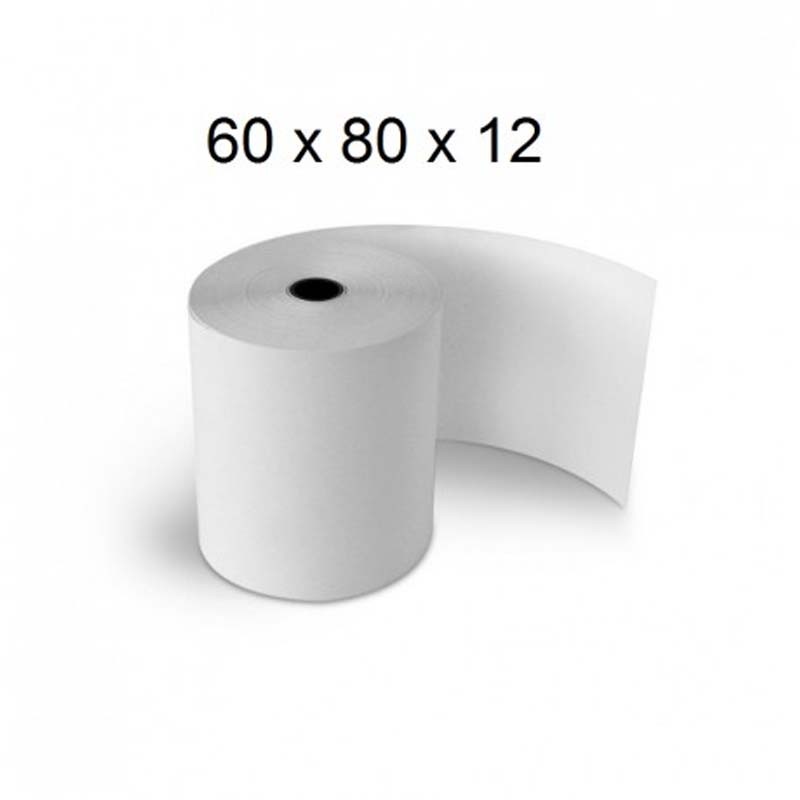 Rouleaux Papier Thermique 80 x 60 mm 55 g/m² -micromedia