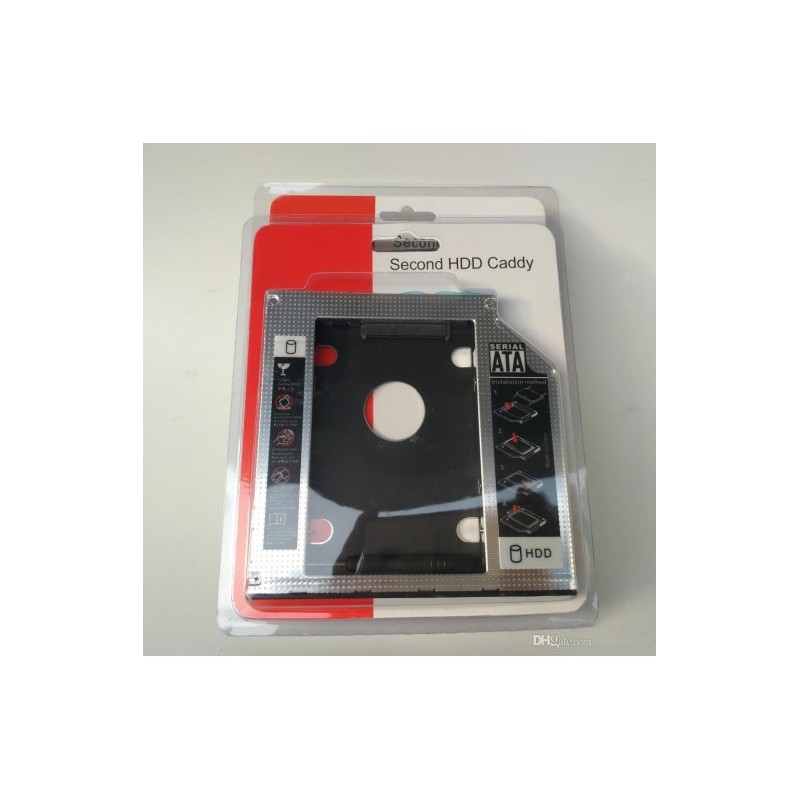 Lecteur de Disque Dur Interne 2.5-9.5mm SATA Adaptateur Caddy Plateau  Support Mémoires Interne SSD HDD pour SuperDrive Lecteur DVD - Cdiscount  Informatique