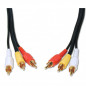 CABLE 3RCA TO 3RCA 1M