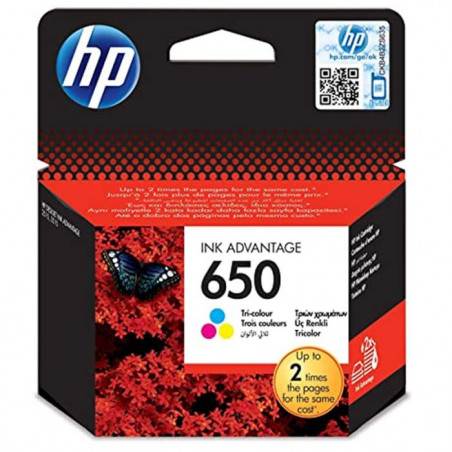 CARTOUCHE D'ORIGINE HP 650 Couleur