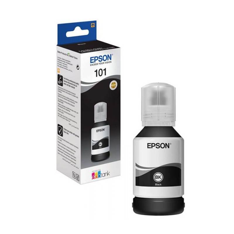 BOUTEILLE D'ENCRE ORIGINAL EPSON 101 - NOIR