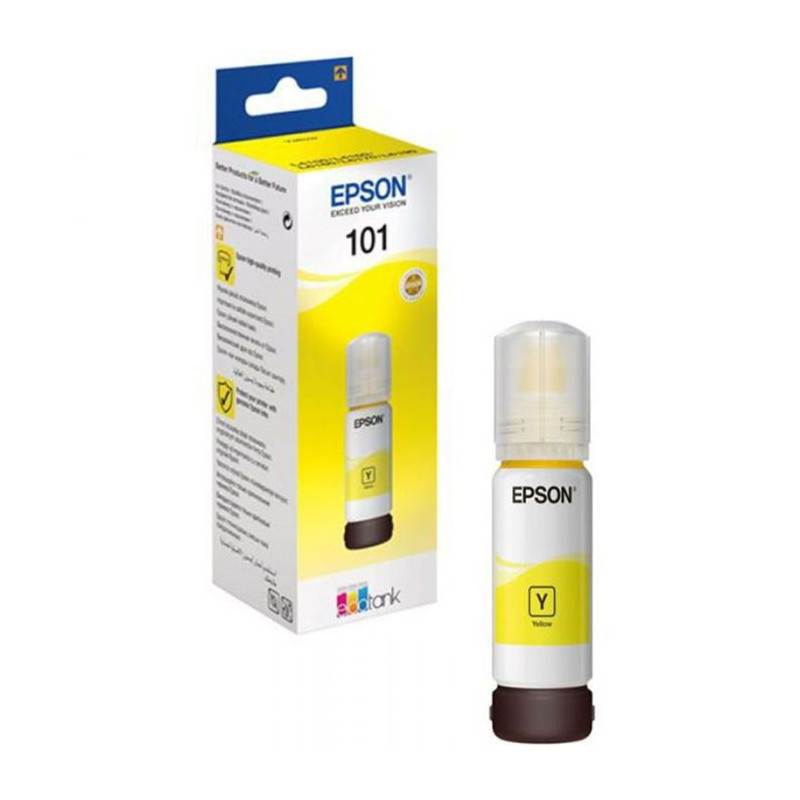 BOUTEILLE D'ENCRE ADAPTABLE EPSON 101 - JAUNE