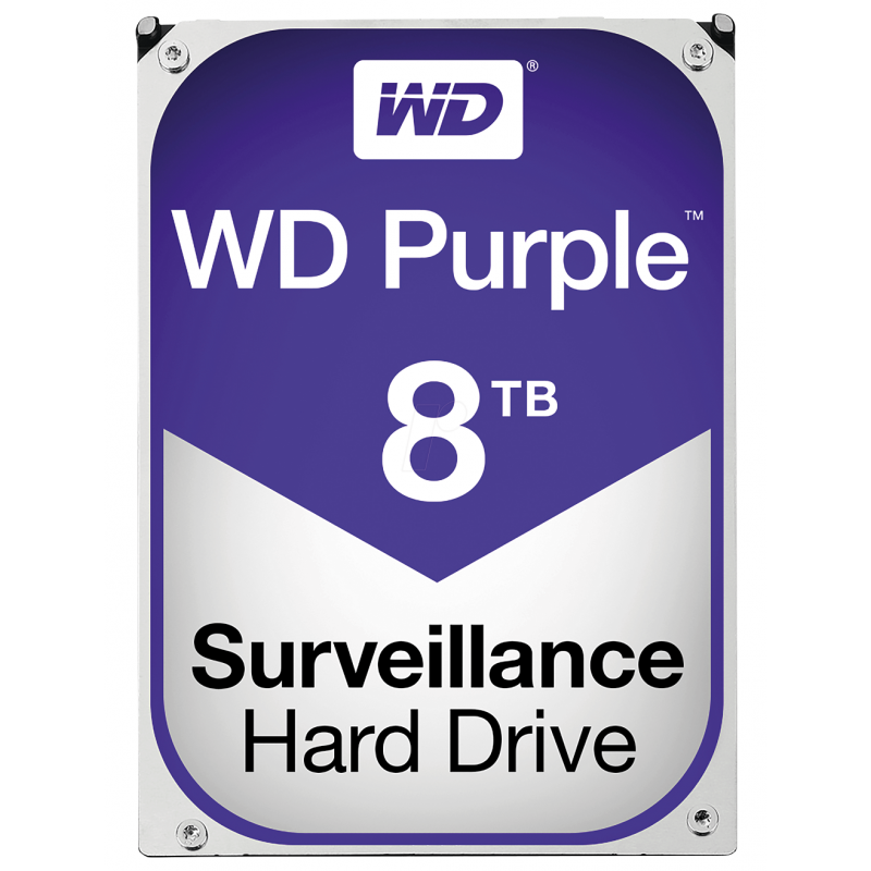 DISQUE DUR INTERNE WESTERN DIGITAL PURPLE 8To 3.5'' NEW SURVEILLANCE