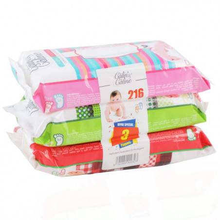 LINGETTE BEBE LOT3-72 CALIN & CALIN