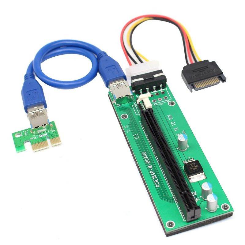 Carte Riser PCI-E 1 X vers 16