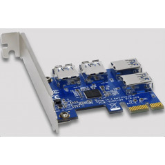 CARTE RISER EXTENSION 4 PORTS USB 3.0 PCI-E 1X