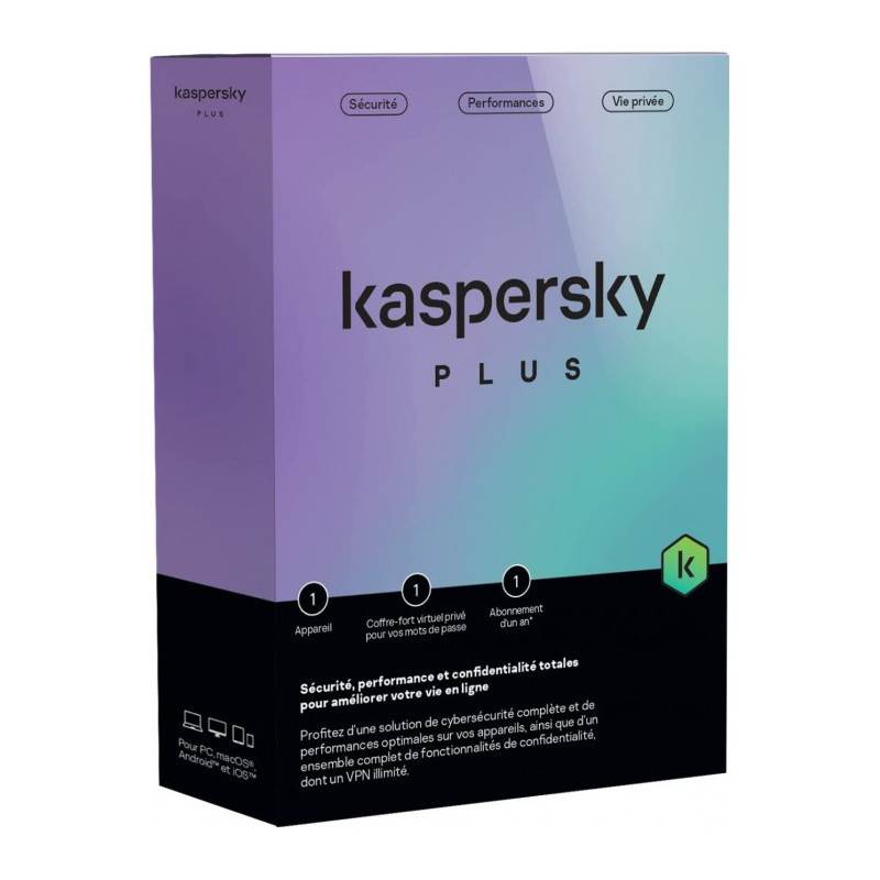 KASPERSKY PLUS ANTIVIRUS 2023 1 POSTES / 1AN