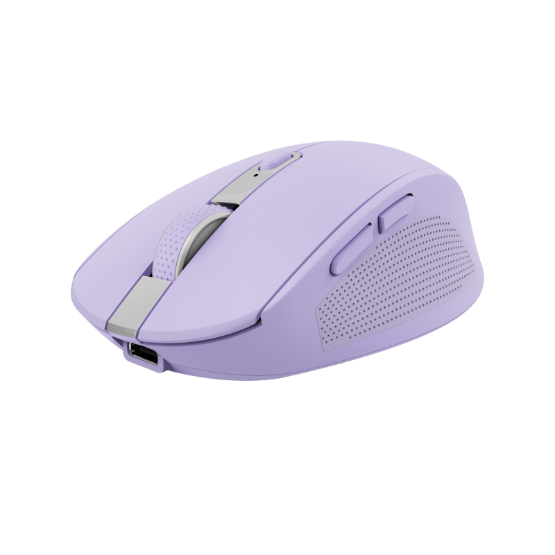 Ozaa Compact Multi-Device Wireless Mouse - Purple