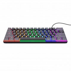 TRUST GXT 867 Mini clavier gaming USB mécanique avec éclairage RGB