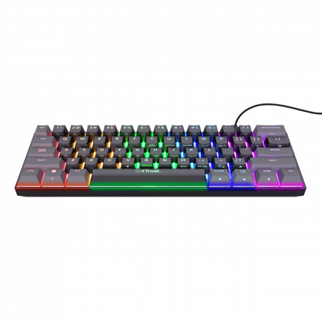 TRUST GXT 867 Mini clavier gaming USB mécanique avec éclairage RGB