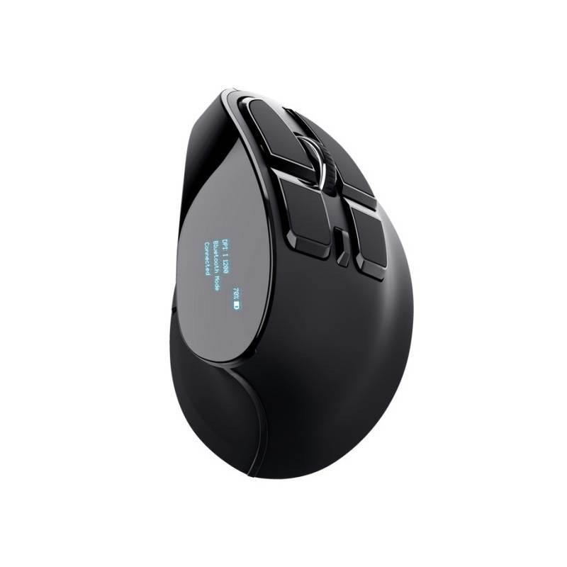 Souris Sans Fil TRUST VOXX Rechargeable Avec Affichage - Noir