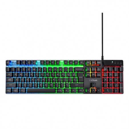 TRUST GXT 835 AZOR CLAVIER USB GAMING AVEC ECLAIRAGE ARC-EN-CIEL FR