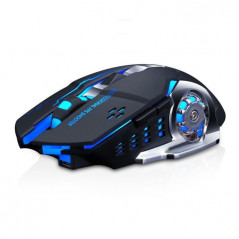 T-WOLF Q13 Souris de jeu Rechargeable Sans fil LED Rétroéclairé 3DP