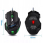 Souris Gamer Filaire T-WOLF M1 RGB - Noir