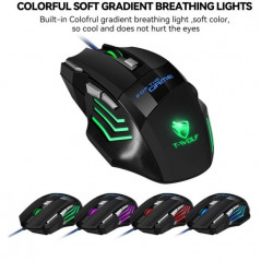 Souris Gamer Filaire T-WOLF M1 RGB - Noir