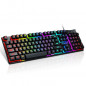 T-WOLF T20 Clavier Mécuanique Gaming Azerty USB rétro-éclairage RGB