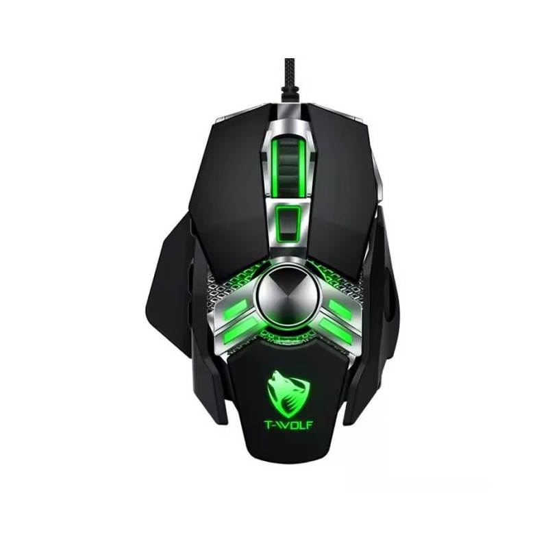 Souris Gamer Filaire T-WOLF WARRIOR V10 - Noir