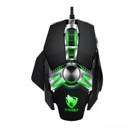 Souris Gamer Filaire T-WOLF WARRIOR V10 - Noir