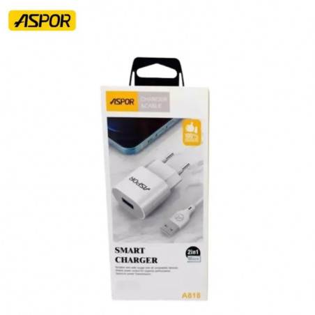 Chargeur Aspor A818 2.4A Micro USB