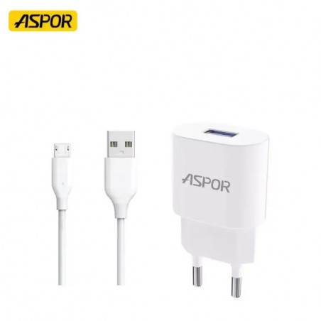 Chargeur Aspor A818 2.4A Micro USB