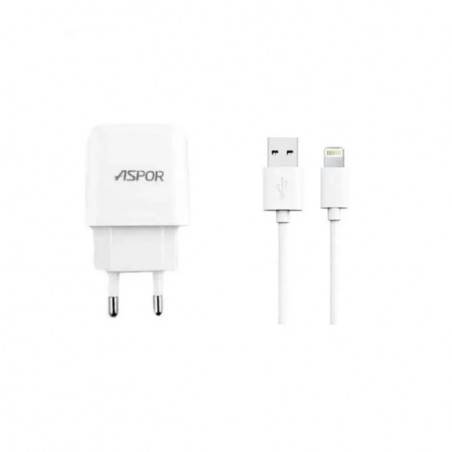 CHARGEUR SECTEUR IPHONE 2.4A ASPOR A829