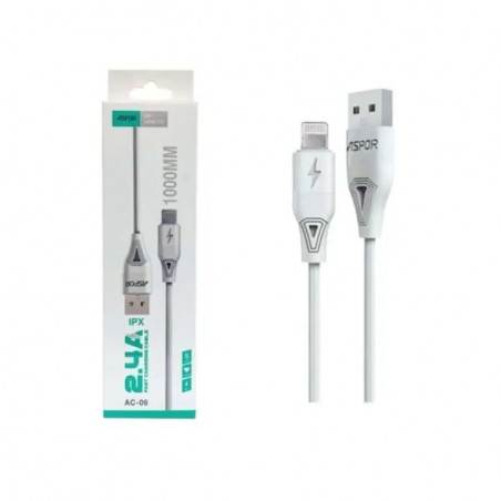 CABLE CHARGE IPHONE 2.4A ASPORT AC06