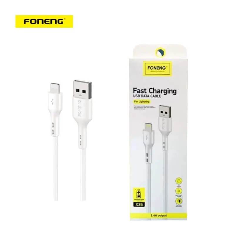 CABLE CHARGEUR IPHONE 2.4A FONENG X36