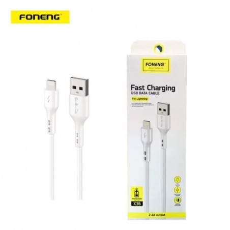 CABLE CHARGEUR IPHONE 2.4A FONENG X36