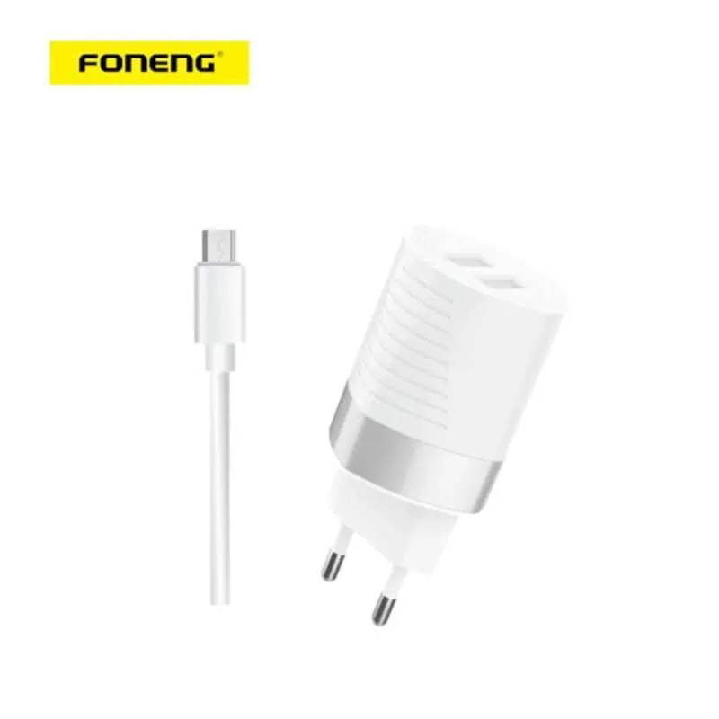 CHARGEUR SECTEUR FONENG 2.4A 2USB MICRO EU22